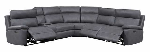 Coaster® Albany 6-Piece Brown Power Headrest Sectional 2