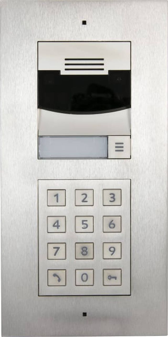 Control4® DS2 Brushed Nickel Door Station Flush Mount with Keypad