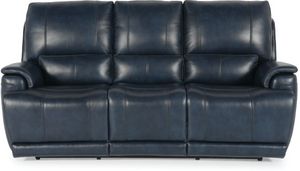 Bassett® Furniture Club Level Burlington Navy Motion Sofa with Power 