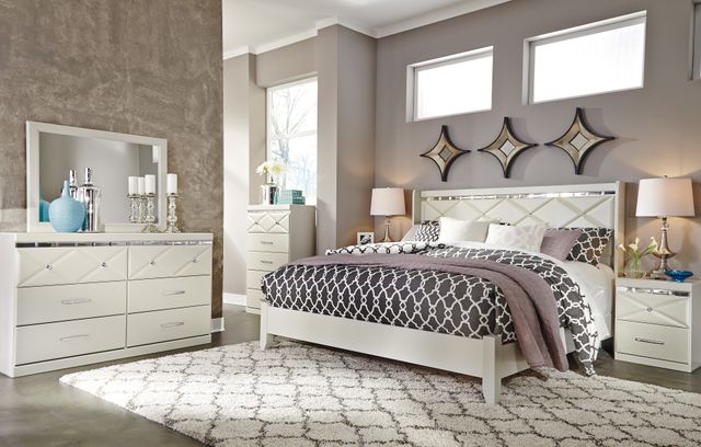 Signature Design by Ashley® Dreamur Champagne King Panel Bed 6