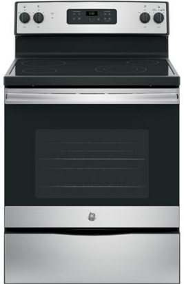 GE® 30" Free Standing Electric Range-Stainless Steel (S/D)