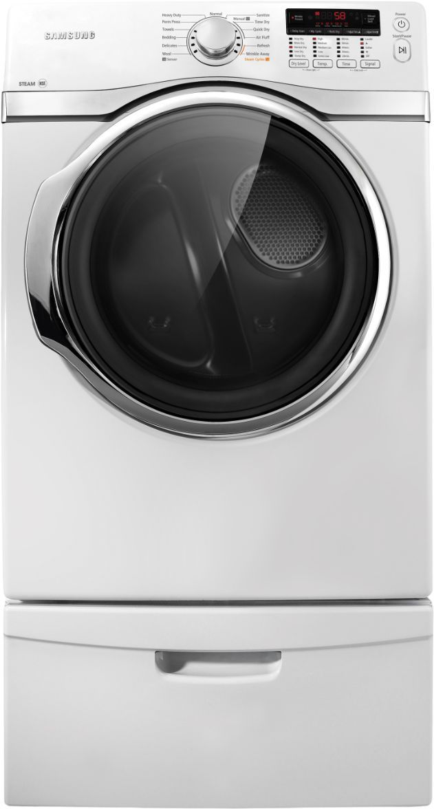 Samsung 7.4 Cu. Ft. White Front Load Electric Dryer 1