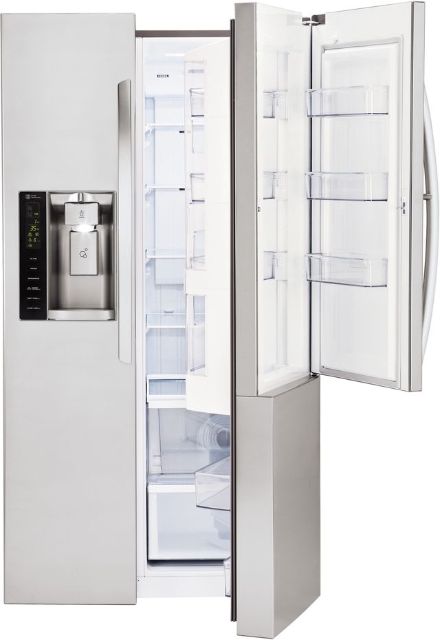 LG 21.74 Cu. Ft. Stainless Steel Counter Depth Side-by-Side Refrigerator 3