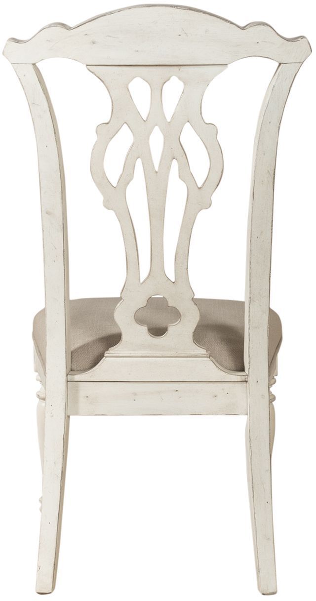Liberty Furniture Abbey Road Porcelain White Splat Back Side Chair-1