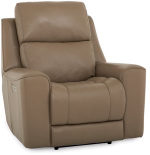 Palliser® Furniture Hastings Brown Power Recliner with Power Headrest and Lumbar