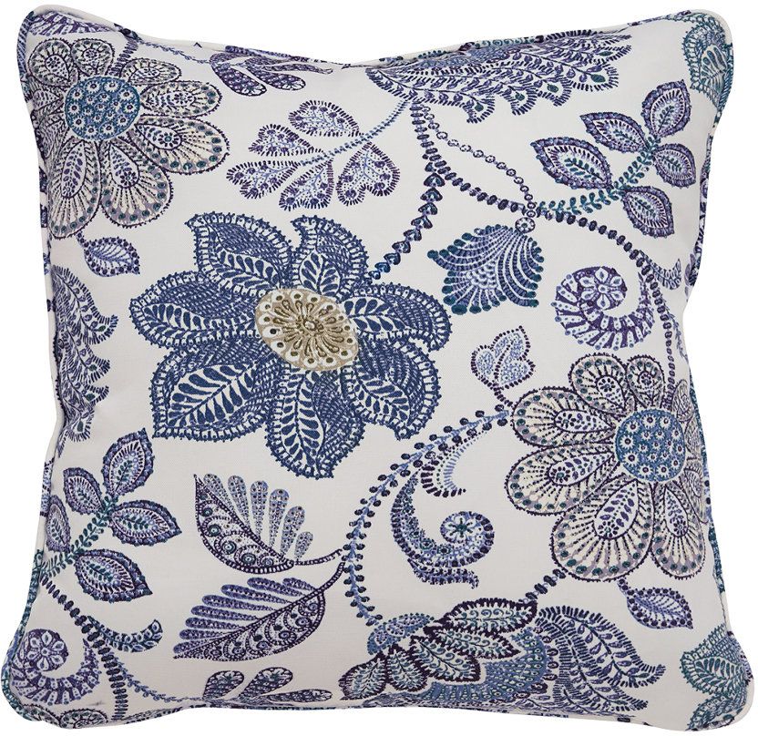 Signature Design by Ashley® Miriam Blue/Cream Set of 4 Pillows