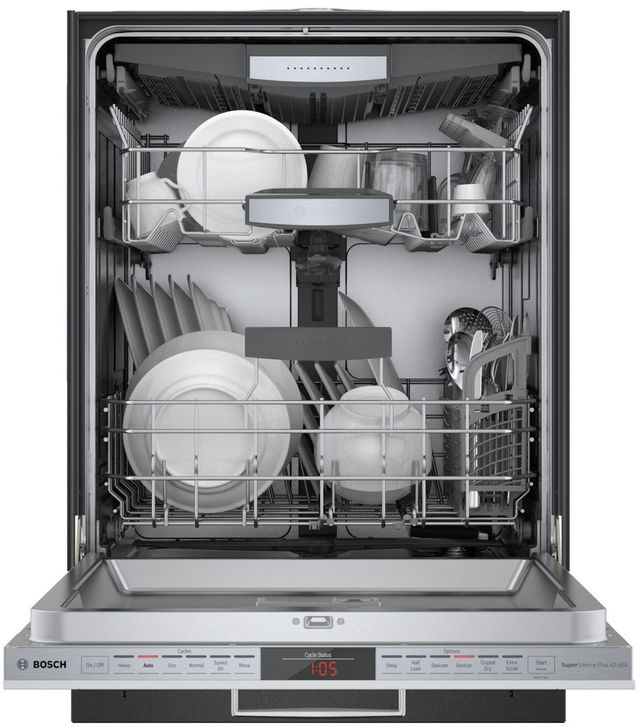 Bosch® 800 Series DLX 24" Custom Panel Built In Dishwasher-1