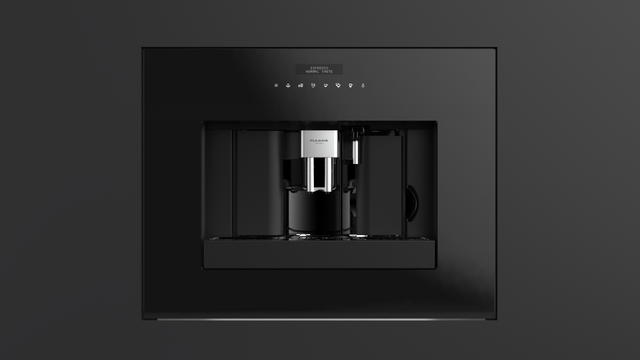Fulgor Milano 24" Black Glass Built-In Coffee Machine 7