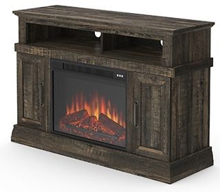 Sauder® Sauder Select Coffee Oak® Fireplace TV Credenza
