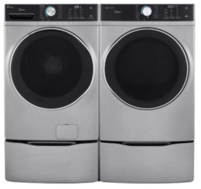 Midea® 5.2 Cu. Ft. Graphite Silver Front Load Washer 9