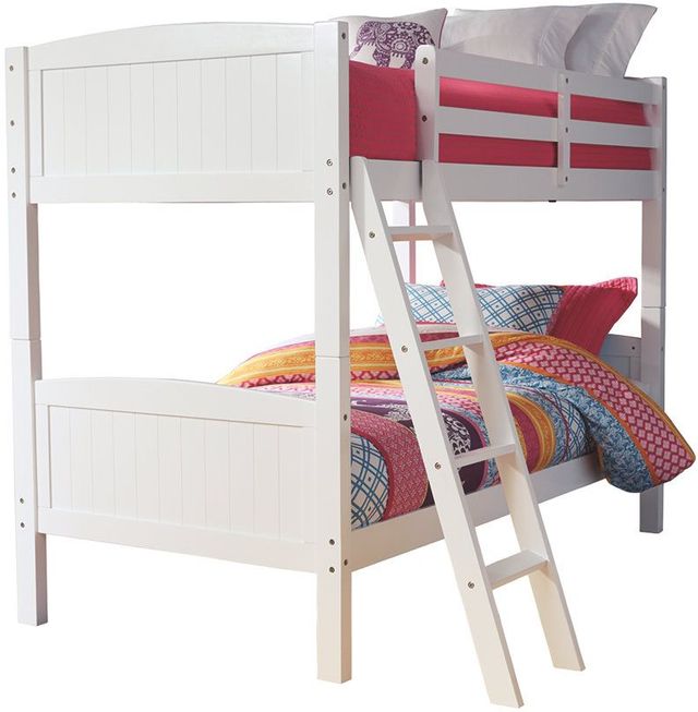 Signature Design by Ashley® Kaslyn White Twin Over Twin Bunk Bed-1