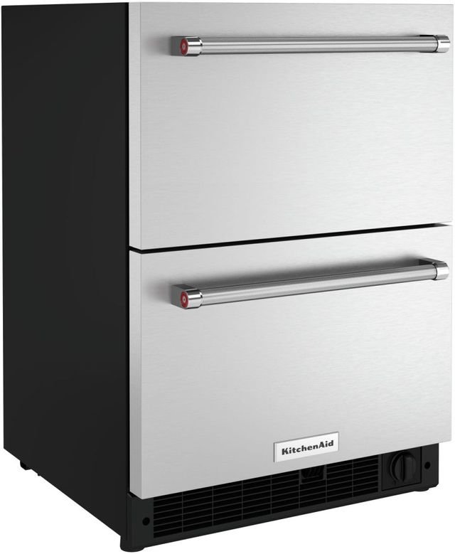 KitchenAid® 4.4 Cu. Ft. Stainless Steel Double-Drawer Refrigerator 1