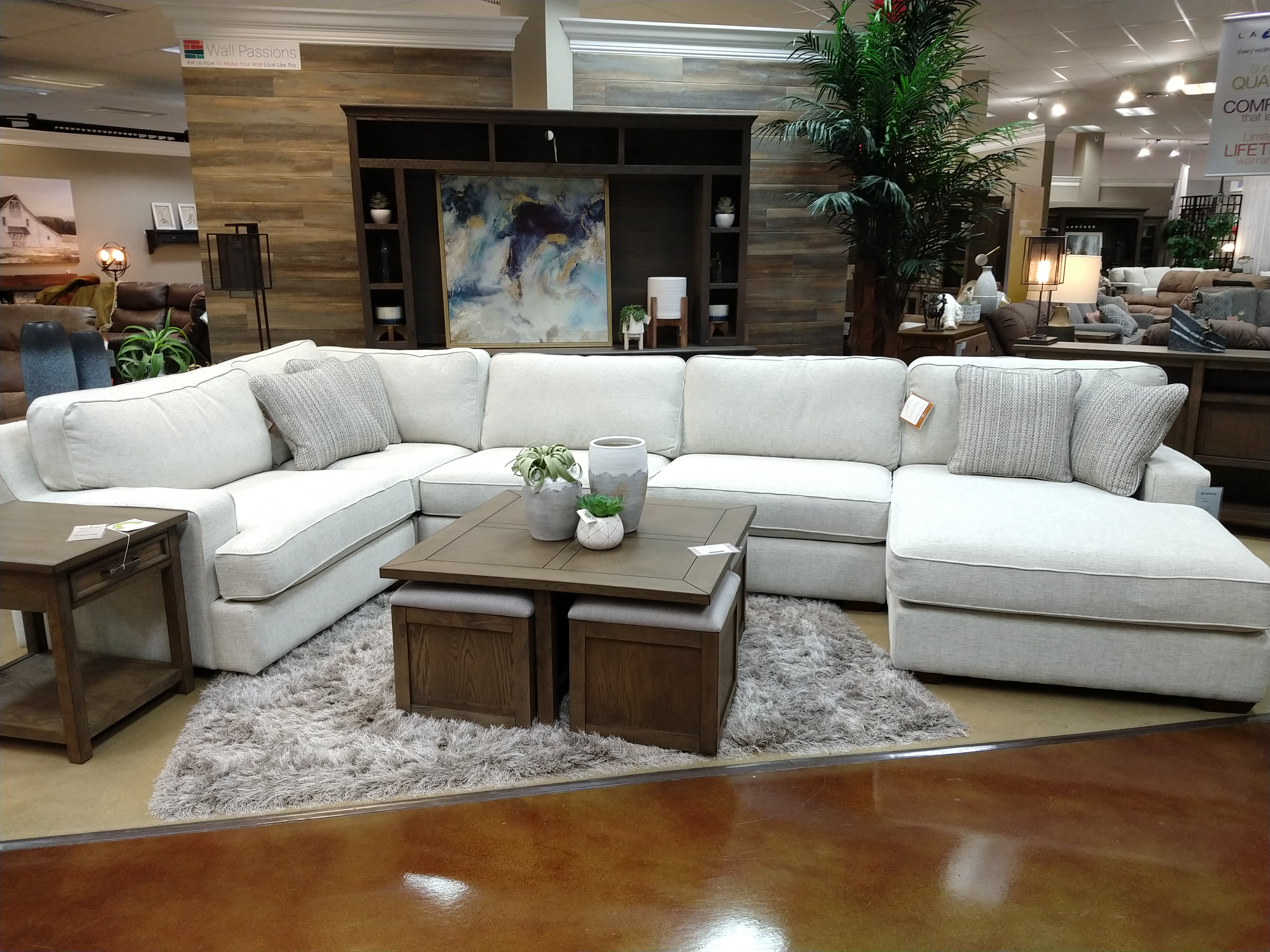 Lazy boy modular clearance sectional