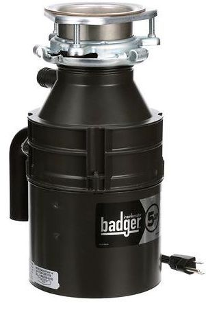 InSinkErator® Badger® 5XP® 0.75 HP Continuous Feed Waterborne Grey Enamel Garbage Disposal 1