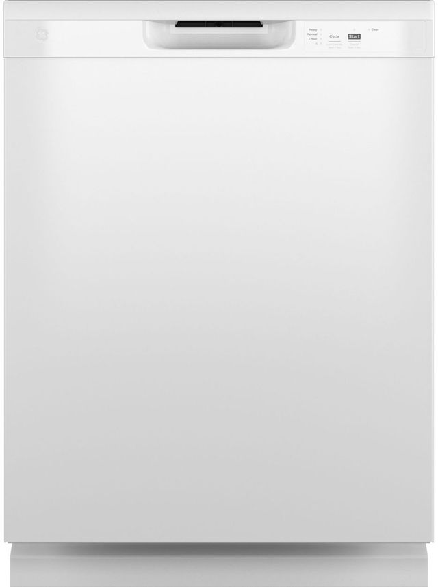 GE® 24" White Built In Dishwasher-0