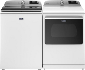 MVW7232HW | MED7230HW - Maytag Mega Capacity Top Load Laundry Pair with a 5.3 Cu. Ft.Capacity Smart Washer and a 7.4 Cu. Ft. Capacity Dryer
