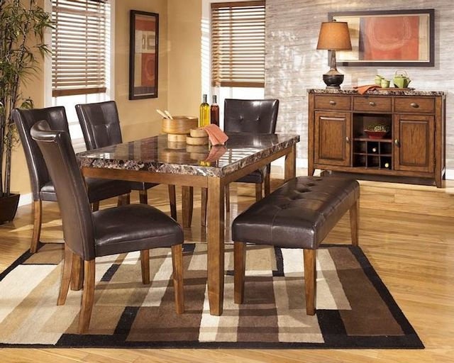 Signature Design by Ashley® Lacey Medium Brown Dining Table 4