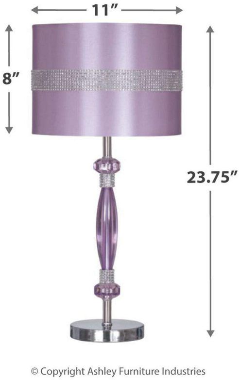 Signature Design by Ashley® Nyssa Purple Metal Table Lamp 1