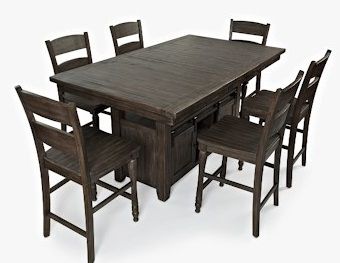 Jofran Inc. Madison County High/Low Dining Table 6