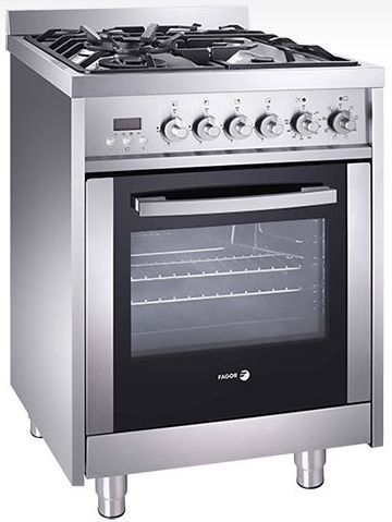 Fagor 24" Stainless Steel Free Standing Dual Fuel Range-0