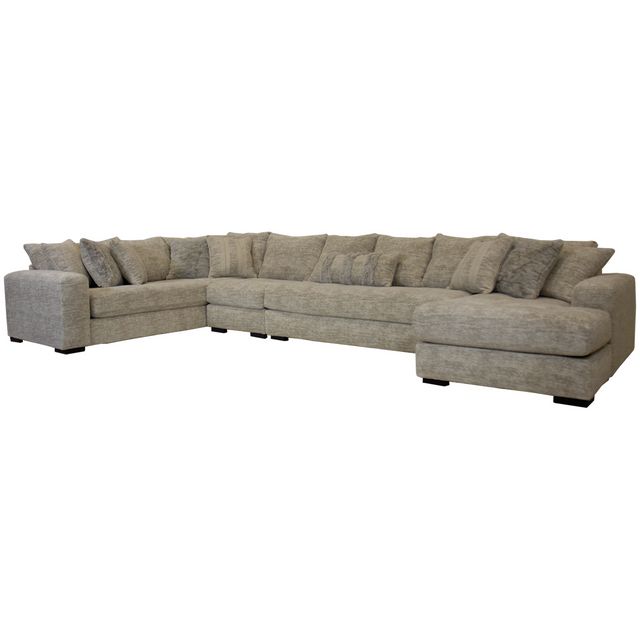 Albany Industries Galactic Parchment 4-Piece Sectional.-1