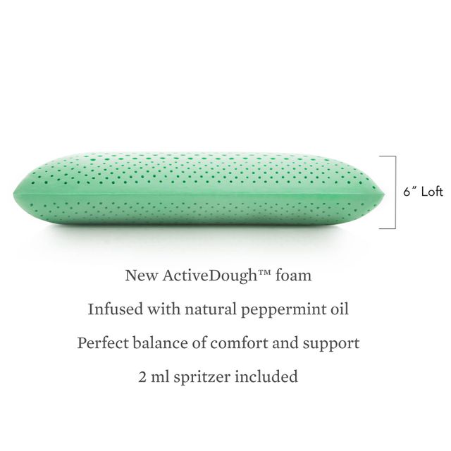 Malouf® Z™ Zoned ActiveDough™ + Peppermint King Pillow 2