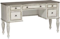 Liberty Furniture Magnolia Manor Antique White Vanity Desk-244-BR35