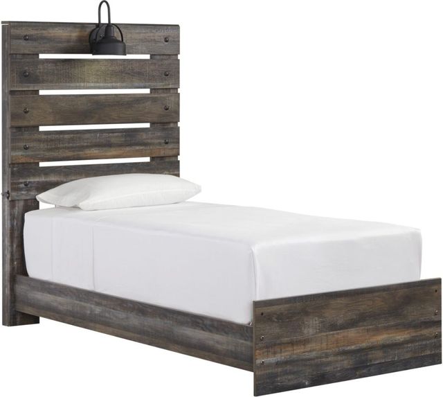 Signature Design by Ashley® Drystan Brown Twin Panel Bed 0