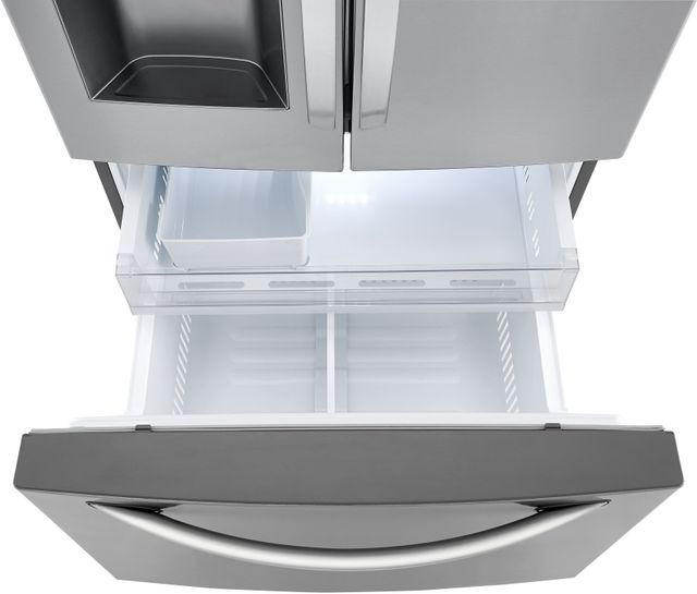 Réfrigérateur à portes françaises de 33 po LG® de 24,5 pi³ - Acier inoxydable noir résistant aux traces de doigts 15