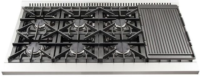 FORNO® Alta Qualita 48" Stainless Steel Pro Style Dual Fuel Natural Gas Range 7