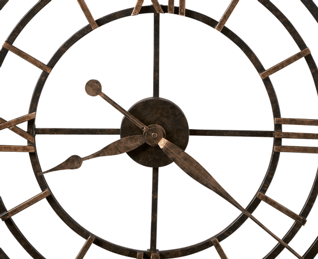Howard Miller® York Station Antique Gold Wall Clock 1