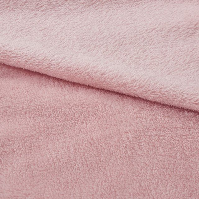 Olliix by Clean Spaces Antimicrobial Plush Blush Full/Queen Blanket-1