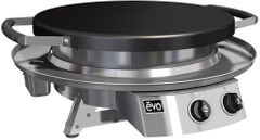Evo® Professional 40" Stainless Steel Tabletop Liquid Propane Gas Grill with 30" Flattop