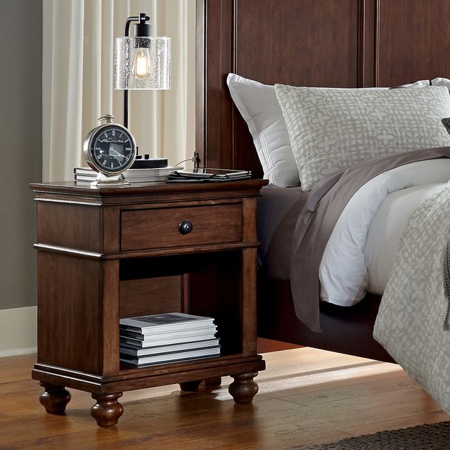 Aspenhome® Oxford Whiskey Brown Nightstand 1