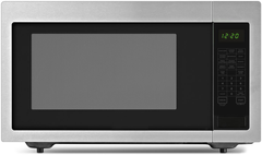 Amana® 2.2 Cu. Ft. Black on Stainless Countertop Microwave