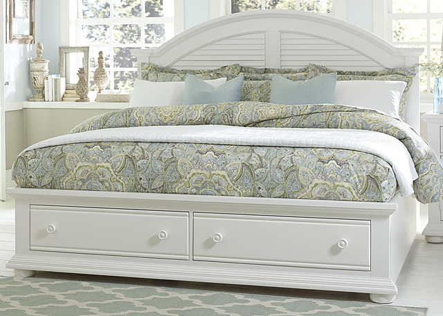 Liberty Summer House l 3-Piece Oyster White Queen Storage Bedroom Set-1