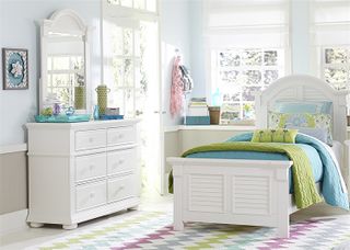 Liberty Furniture Summer House 3 Piece Oyster White Youth Twin Bedroom Set