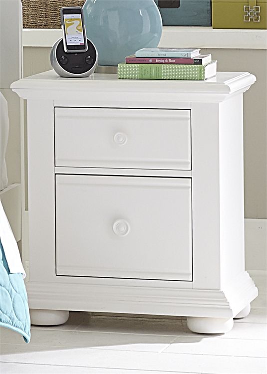 Liberty Furniture Summer House Oyster White Youth Nightstand 4