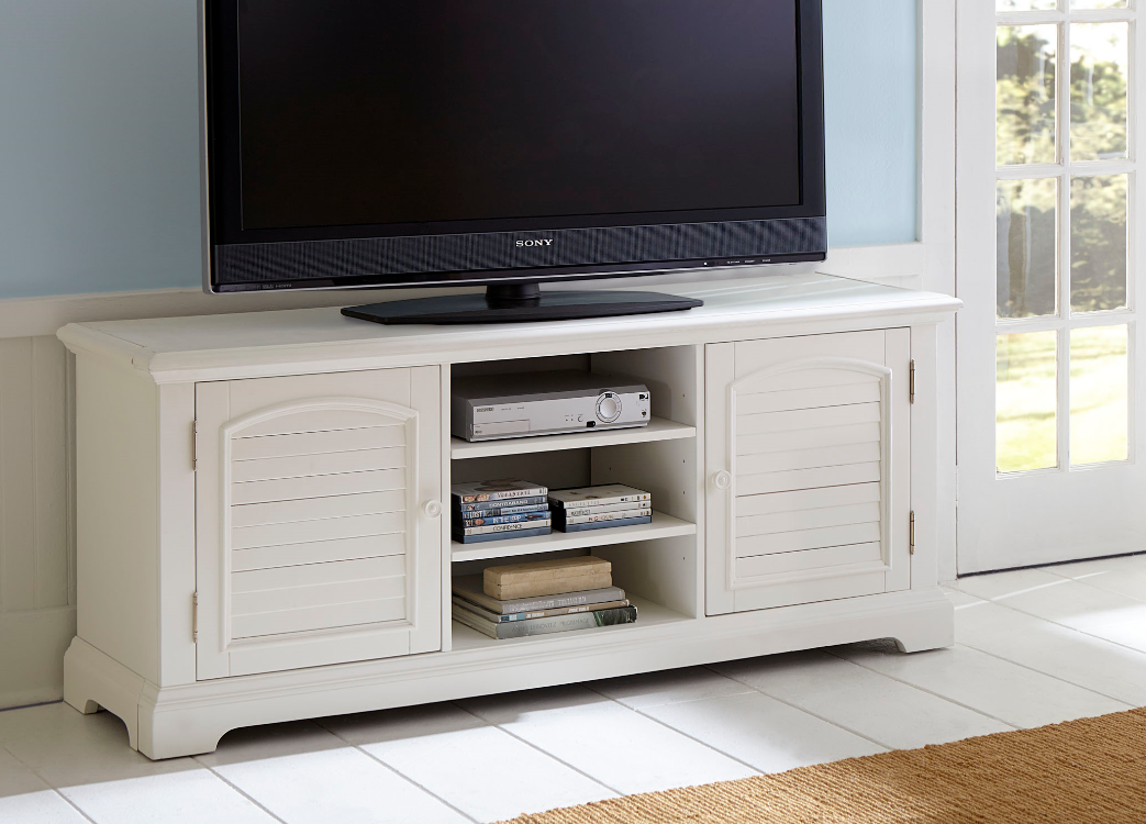 Liberty Furniture Summer House Oyster White 68" TV Stand