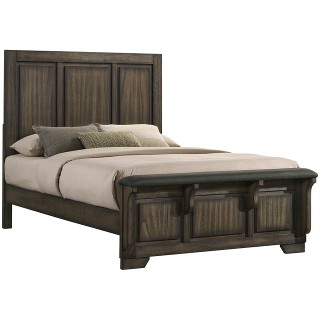 New Classic Home Furnishings Ashland Rustic Brown Queen Panel Bed-0