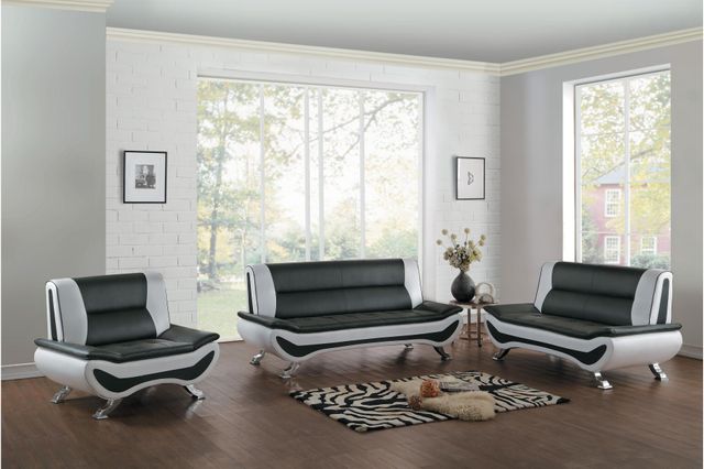 Homelegance® Veloce Black/White Chair 2