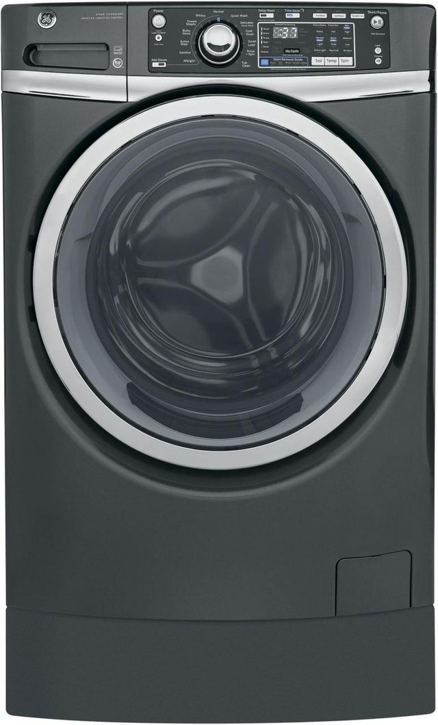 GE® Front Load Washer-Gray