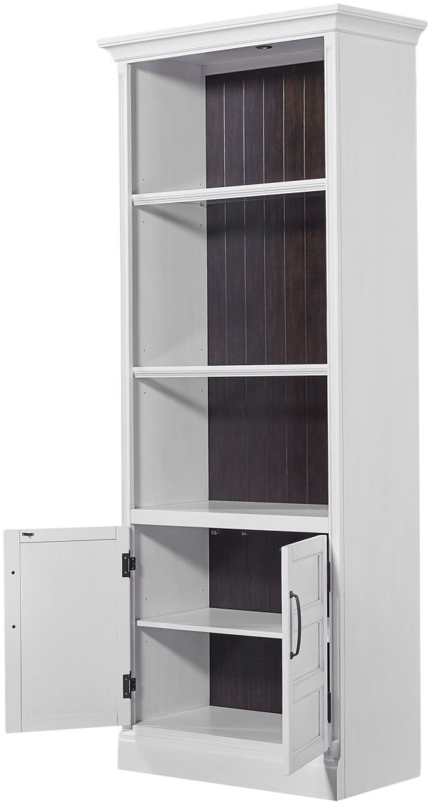 Parker House® Shoreham Effortless White 35" Door Bookcase 2