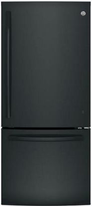 GE® Series 20.9 Cu. Ft. Black Bottom Freezer Refrigerator