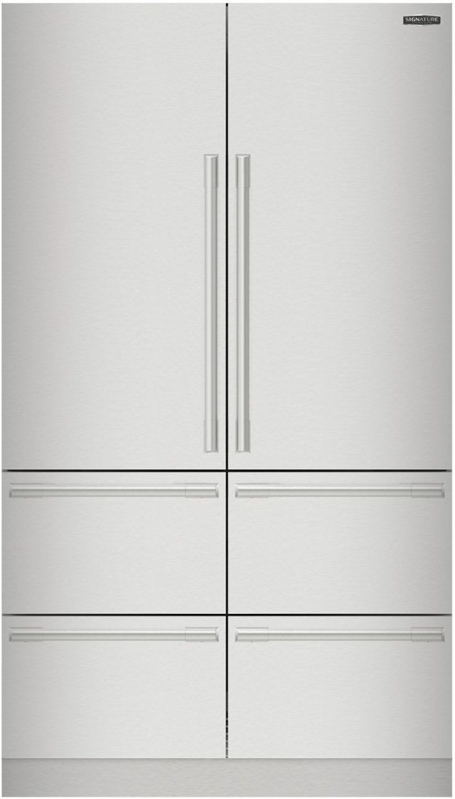 Signature Kitchen Suite 24.6 Cu. Ft. Panel Ready Built-In Counter Depth French Door Refrigerator -0