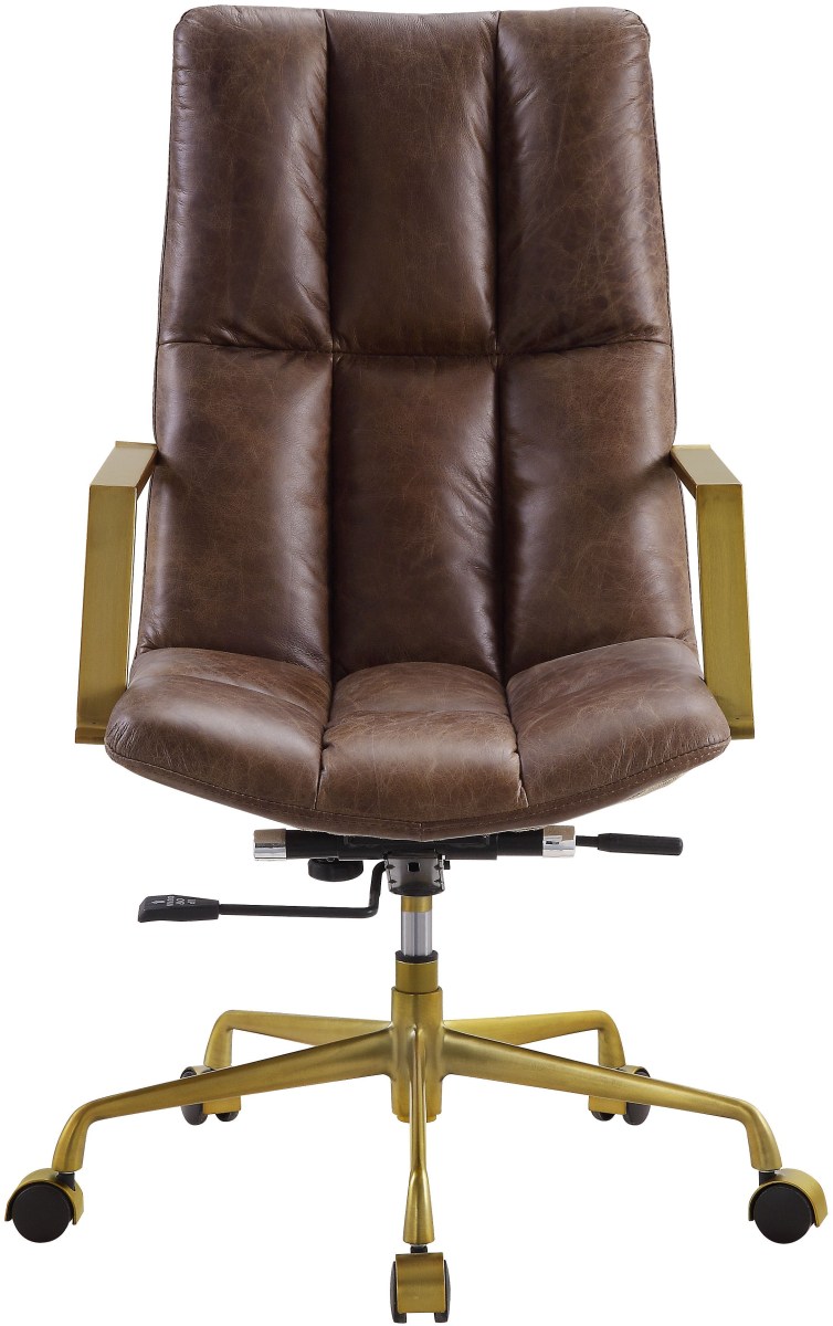 Espresso best sale office chair