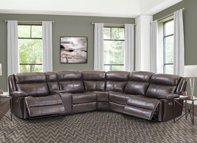 Parker House® Eclipse Florence Brown 6-Piece Sectional Sofa Set 3