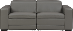 Signature Design by Ashley® Texline 3-Piece Gray Power Reclining Sofa