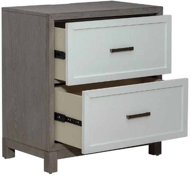 Liberty Palmetto Heights Two-Tone Shell White/Driftwood Nightstand-1