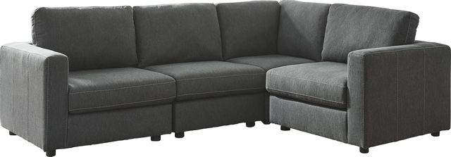 Signature Design by Ashley® Candela Charcoal 4 Piece Sectional